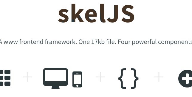 SkelJS- web development framwork