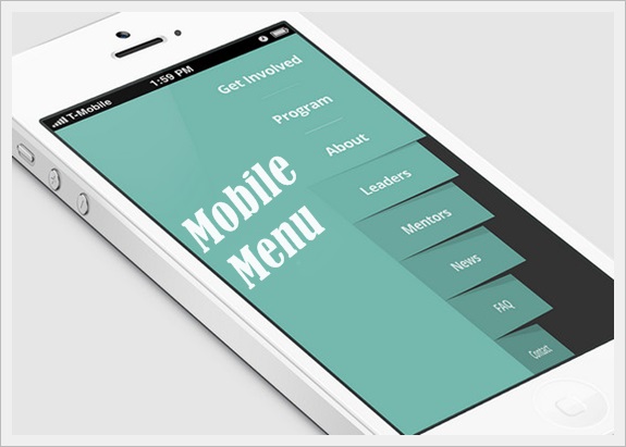 Mobile Navigation and Menu-for Website Design